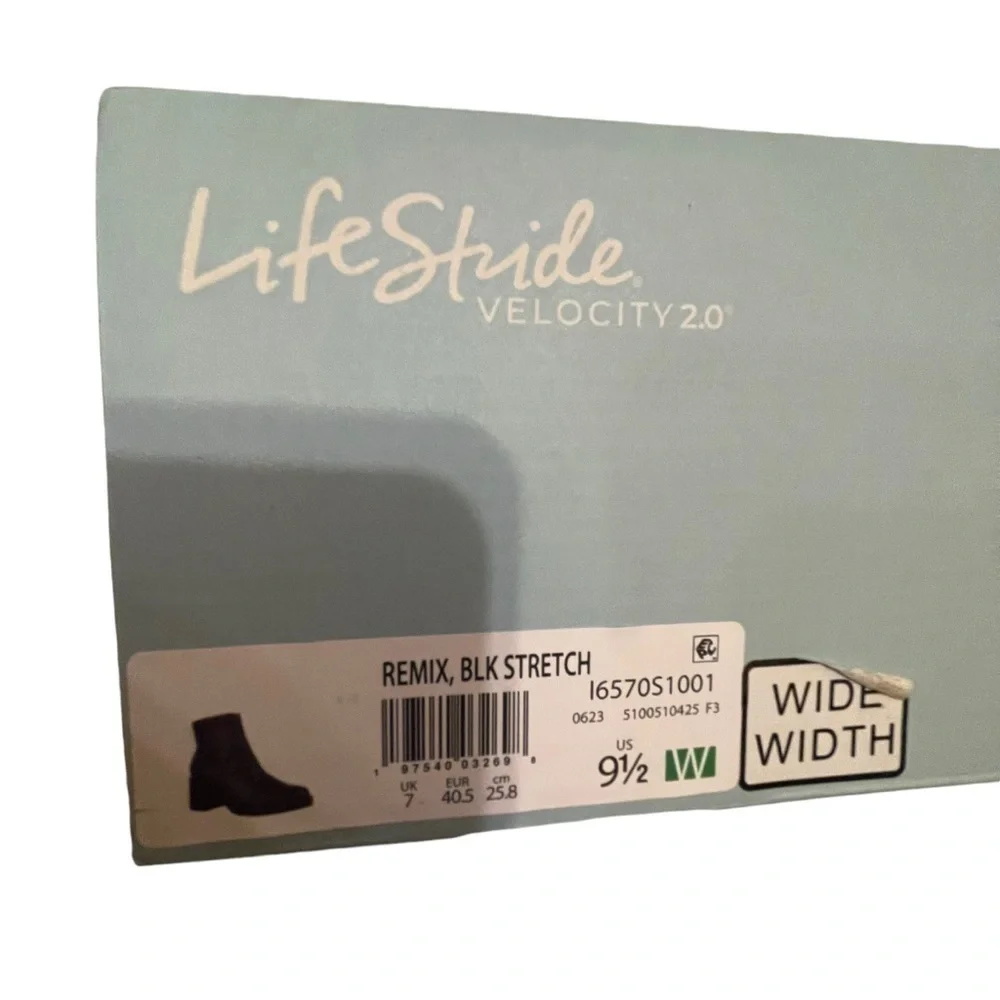 NIB Black LIFESTRIDE Velocity Remix 2.0 Platform Boots Ankle Boots Shoes - Picture 9 of 9